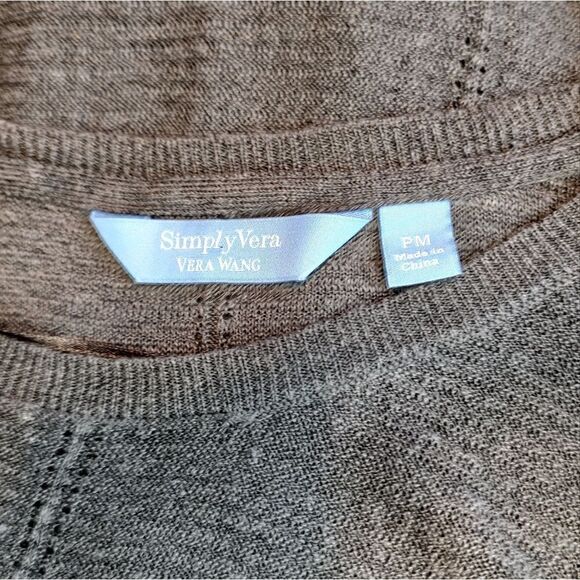 Simply Vera Wang Asymmetrical Sweater Medium - Picture 4 of 5